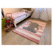 Dětský koberec Kiddo A1087 pink - 80x150 cm Vopi koberce