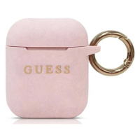 Kryt Guess AirPods cover pink Silicone GUACCSILGLLP