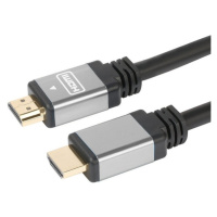 PremiumCord Kábel HDMI A - HDMI A M/M 3m pozlátené a kovové HQ konektory