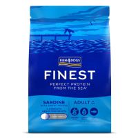 FISH4DOGS Granule veľké pre dospelých psov Finest sardinka so sladkými zemiakmi 1,5kg, 1+