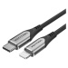 Kábel USB-C to Lightning Charging Cable Vention, PD 3A, 1.5m (black)