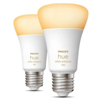 Philips HUE Bluetooth 2x žiarovka LED E27 A60 10W 1055lm 2700K + bridge