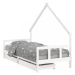 Detská domčeková posteľ so šuplíkmi Dekorhome 90 x 190 cm,Detská domčeková posteľ so šuplíkmi De