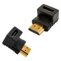 Redukcia MK Floria HDMI/HDMI Female-Male. kolmá 90 stupňov
