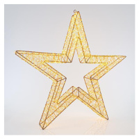Eurolamp Vianočná dekorácia svietiaca hviezda, 4800 teple bielych LED diód, 70 cm, 1 ks