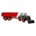 mamido  Traktor s vlečkou na diaľkové ovládanie RC zeleno-červený