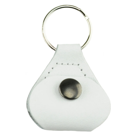 Perri's Leathers Pick Keychain White