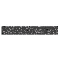 Sokel Rako Porfido čierna 9,5x60 cm mat / lesk DSAS4812.1