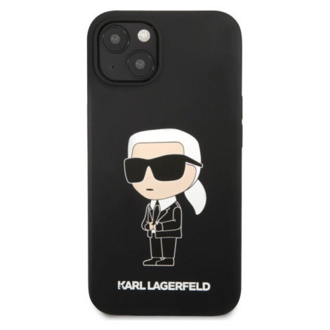 Karl Lagerfeld Liquid Silicone Ikonik NFT kryt iPhone 13 čierny