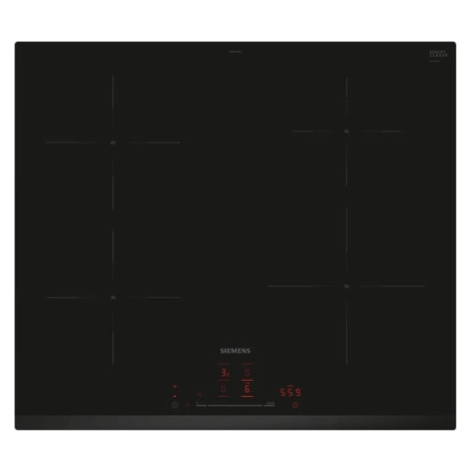 Indukčná varná doska Siemens 60 cm inštalácia na pracovnú dosku bez rámčeka EH631HEB1E