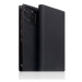 SLG Design puzdro D+ Italian Carbon Leather Diary pre iPhone 14 Pro - Black