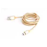 Kabel CABLEXPERT CCB-mUSB2B-AMCM-6-G USB 2.0 AM na Type-C kabel (AM/CM), 1,8m, opletený, zlatý, 