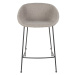 Sada 2 sivých barových stoličiek Zuiver Feston, výška sedu 65 cm
