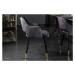 LuxD 24295 Dizajnová stolička Laney sivý zamat