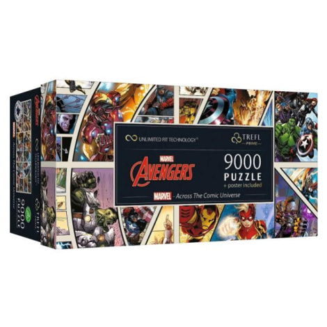 TREFL Puzzle UFT Marvel Avengers: Naprieč komiksovým vesmírom 9000 dielikov