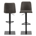 Dkton Dizajnová barová stolička Alasdair, antracitová