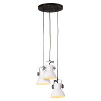 vidaXL Závesná lampa 25 W biela 30x30x100 cm E27