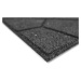 Obojstranná gumová dlaždica Brickface 40 x 40 cm, sivá MHEU5000171