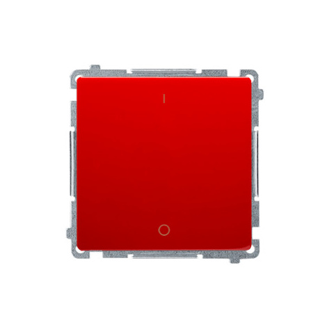 Spínač 2-pólový (2) 10AX/250V pikt.0/1 (SS) červená SIMON Basic (simon)