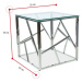 Expedo Konferenčný stolík KAPPA 2, 55x55x55, sklo/chrom