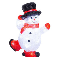 Dekorácia MagicHome Vianoce, Snehuliak, 30x LED, studená biela, akryl, IP44, exteriér, 22x14x30 