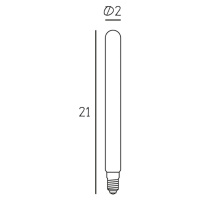 LED žiarovka Tube 210, matná E14 4,5 W 2 700 K stmievateľná