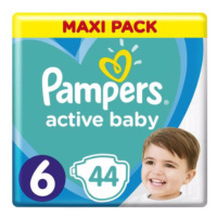 PAMPERS Active baby maxi pack 6 extra large 44 ks