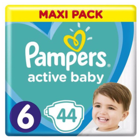 PAMPERS Active baby maxi pack 6 extra large 44 ks