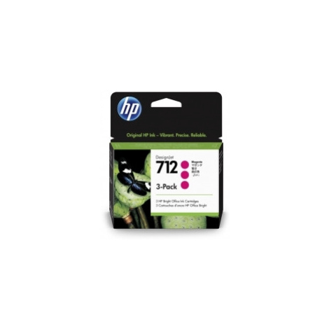 HP 712 Atramentová kazeta Magenta DesignJet Ink, 3-Pack 29-ml (3ED78A)