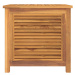 vidaXL Záhradný úložný box s vreckom 60x50x5 cm masívny teak