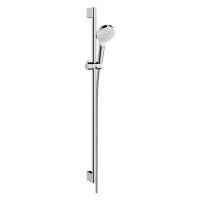 Hansgrohe Crometta, sprchová sada 1jet so sprchovou tyčou 90 cm, biela/chrómová, HAN-26537400