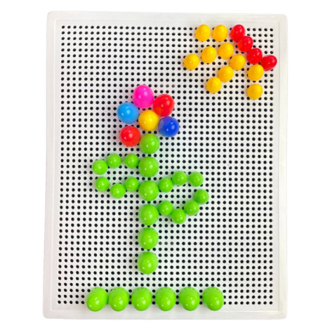 mamido  Veľké kreatívne puzzle farebné špendlíky 192 kusov