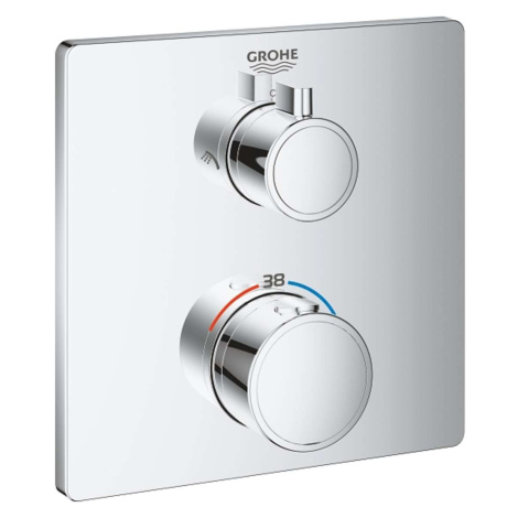 Grohe Grohtherm - Termostatická sprchová batéria na 2 spotrebiče, chróm 24079000