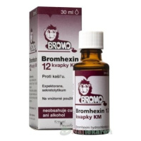 Bromhexin 12 kvapky KM gtt.por.1 x 30 ml