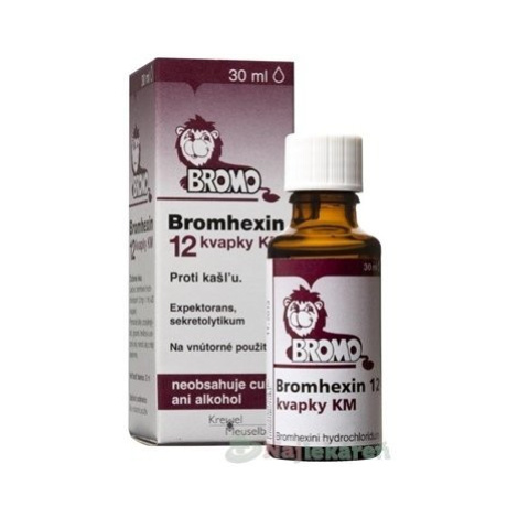 Bromhexin 12 kvapky KM gtt.por.1 x 30 ml