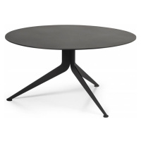 Čierny kovový okrúhly konferenčný stolík ø 78 cm Daley – Spinder Design