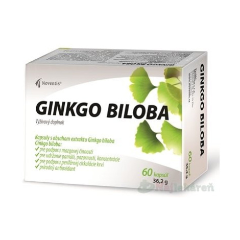 Noventis Ginkgo Biloba 40 mg 60 kapsúl