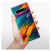 Odolné silikónové puzdro iSaprio - Blue Paint - Samsung Galaxy S10
