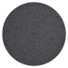 Kusový koberec Braided 105550 Dark Grey kruh – na ven i na doma - 150x150 (průměr) kruh cm NORTH