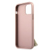 Plastové puzdro Guess na Apple iPhone 12/12 Pro GUHCP12MRSSARG Saffiano Ring ružové