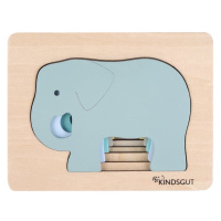 Drevené detské puzzle Kindsgut Elephant