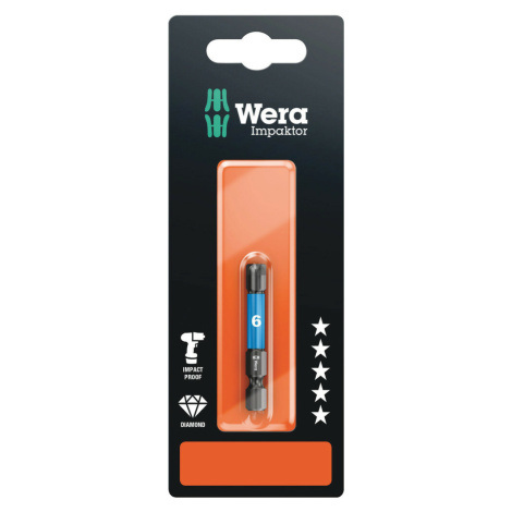 WERA Bity Impaktor Hex 6,0 x 50 mm