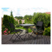 Záhradný stolík MODERN 60 cm čierný