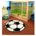 Dětský kusový koberec Prime Pile Fussball 100015 - 200x200 (průměr) kruh cm Hanse Home Collectio