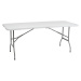NABBI Vivas cateringový skladací stôl 180x70 cm sivá / biela