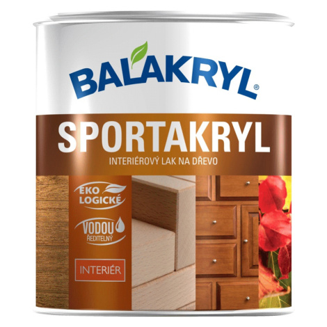 Sportakryl - Interiérový lak na drevo 2,5 kg bezfarebný lesklý BALAKRYL