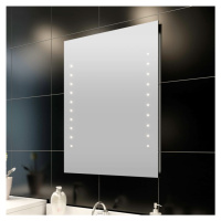 vidaXL Kúpeľňové zrkadlo s LED svietidlami 60 x 80 cm (D x V)