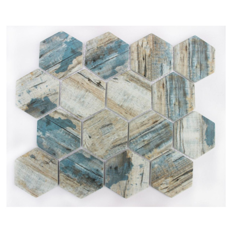 Sklenená mozaika Premium Mosaic blue 26x30 cm mat MOSV84HBL