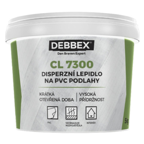 DEN BRAVEN CL 7300 - Disperzné lepidlo na PVC podlahy 1 kg biela