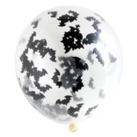 Balóniky latexové s konfetami netopiere 4 ks ALBI